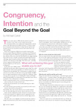 Congruencia La intención y el objetivo más allá del objetivo