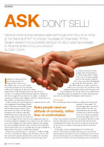 Ask don’t sell