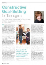 Constructive goal setting for teenagers