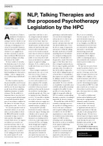 NLP Talking therapies and proposed psychotherapy Legislation
