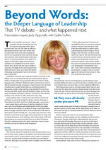 Beyond words the deeper language of leadership