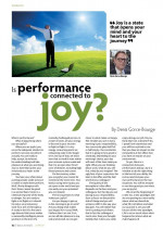 Is performance connected to joy
