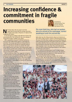 Aumentar la confianza y el compromiso de las comunidades frágiles
