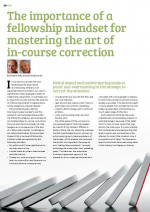 The Importance of a fellowship mindset for mastering the art of in-course correction