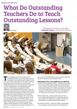 What Do Outstanding Teachers Do to Teach Outstanding Lessons